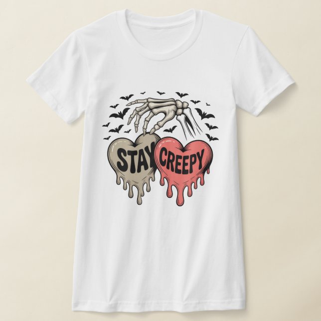 Stanna Creepy T-Shirt - Kawaii Halloween (Laydown)