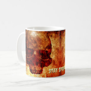 Stanna där. 3D-skalle. Kaffemugg