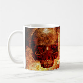 Stanna där. 3D-skalle. Kaffemugg