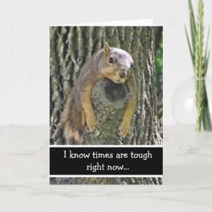 Stanna där, även det här ska passera, Cute Squirre Kort