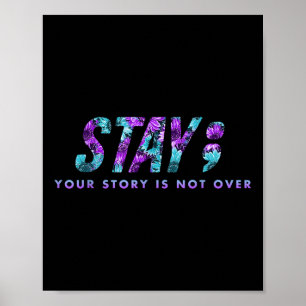 Stanna där du är inte över självmordsförebyggande poster