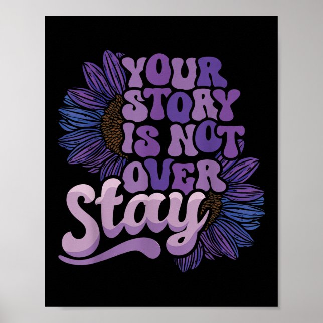 Stanna där du är inte över självmordsförebyggande  poster (Framsidan)