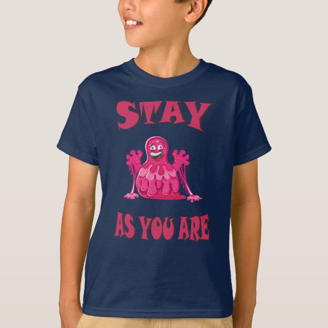 Stanna där du är t shirt (Framsida)