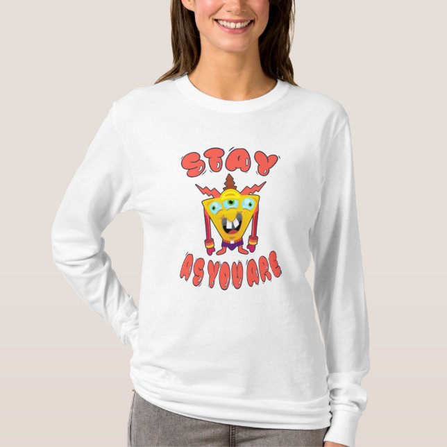 Stanna där du är t shirt (Framsida)