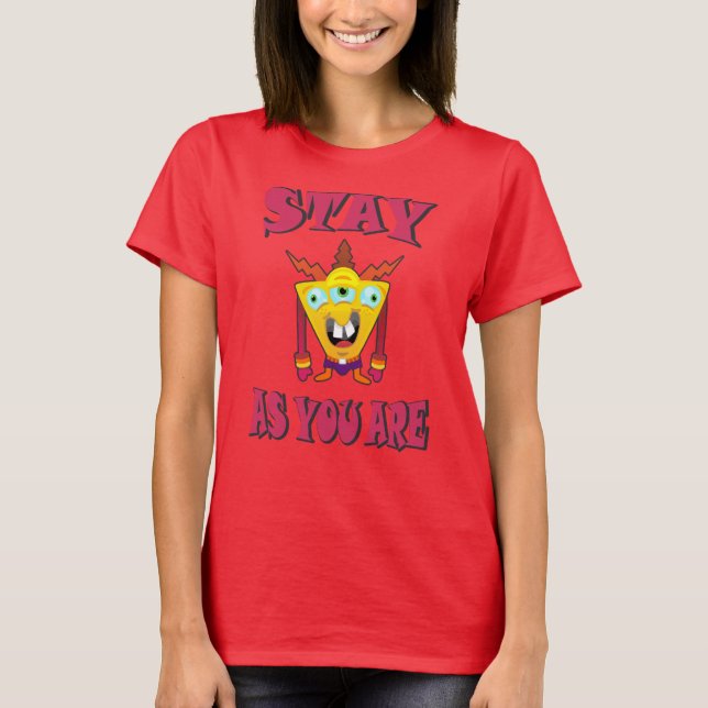 Stanna där du är t shirt (Framsida)
