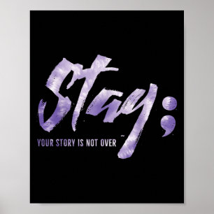 Stanna där du inte är för mycket av psykisk självm poster