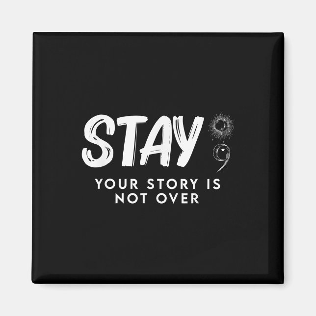 Stanna där du inte är överlägsen självmordsförebyg magnet (Framsidan)