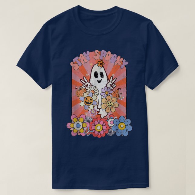 Stanna där, Halloween Hippie, Hej Halloween Cos T Shirt (Design framsida)