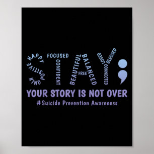 Stanna Din Historia Är Inte Över Mental Hälsa Själ Poster