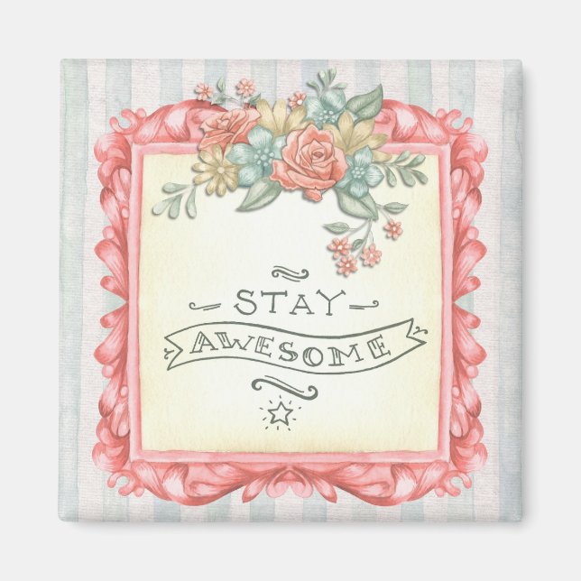 Stanna Fantastisk-citat Magnet (Framsidan)