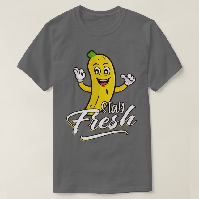 Stanna färska Banana T Shirt (Design framsida)