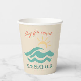 Stanna för solnedgång Brine Beach Club Cups