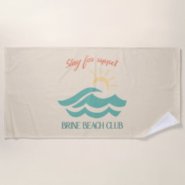 Stanna för solnedgång Brine Beach Club handduk