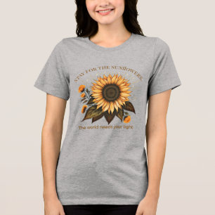 "Stanna för solrosorna" förebyggande av självmord T Shirt