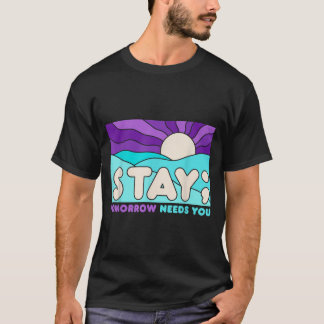 Stanna förebyggande medvetenhet psykisk hälsa stöd t shirt