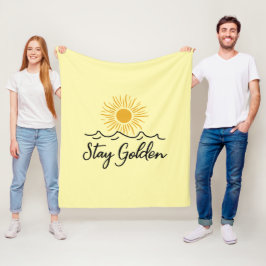 Stanna Golden Fleece Blanket - Mjuk, Varm och Full