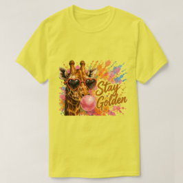 Stanna Golden Giraffe | Sött Safari Djur T Shirt