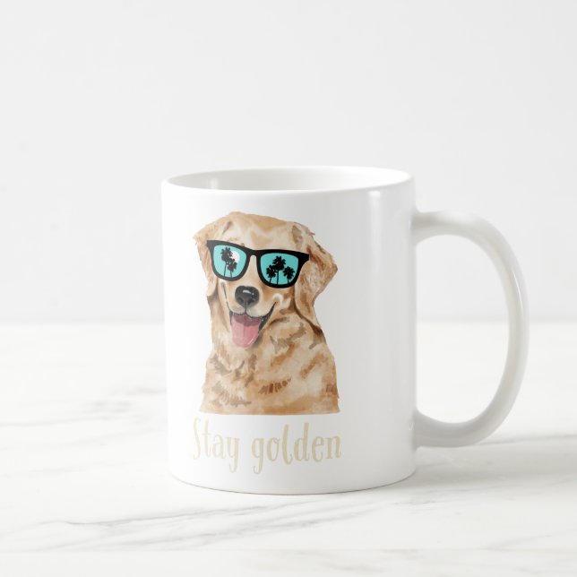 Stanna Golden - Golden Retriever Hund älskare Kaffemugg (Höger)