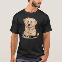 Stanna Golden, Golden Retriever Hund älskare T Shirt