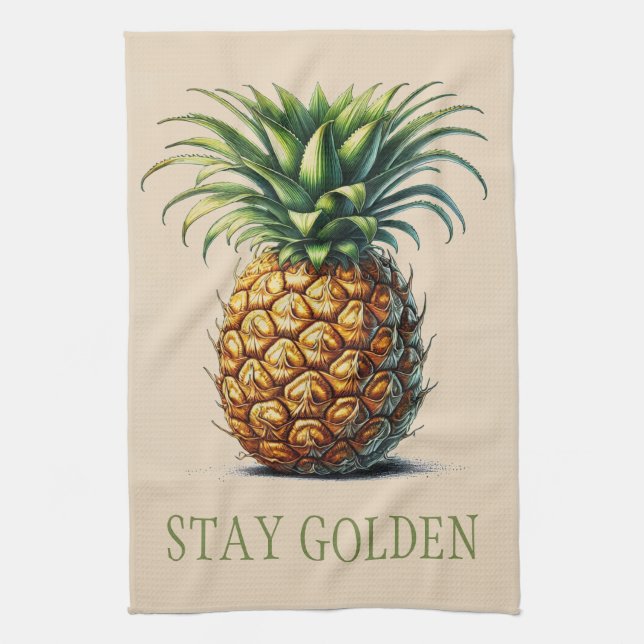 "Stanna Golden" Pineapple Tea Towel" Kökshandduk (Vertikal)