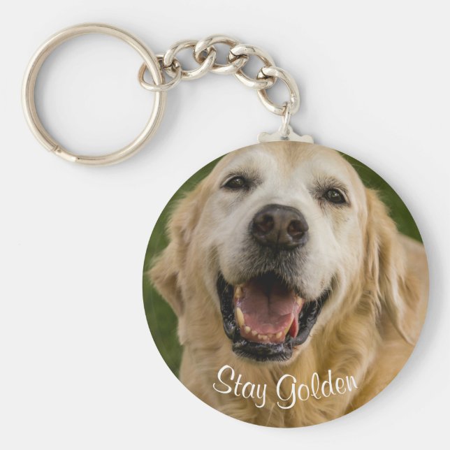 "Stanna Golden Retriever Keychain" (Golden Retriev Nyckelring (Framsidan)