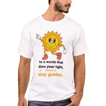 Stanna Golden Retro Sol T-Shirt