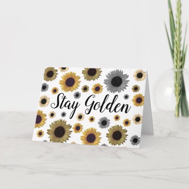 Stanna Golden, Solros Kort (Framsida)