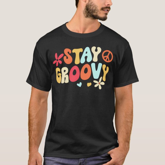 Stanna Groovy Hippie T Shirt (Framsida)