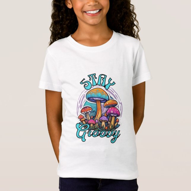 Stanna Groovy Mushroom T Shirt (Framsida)