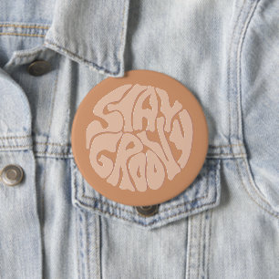Stanna Groovy Retro Beige Knapp