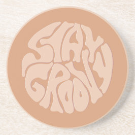 Stanna Groovy Retro Beige Underlägg