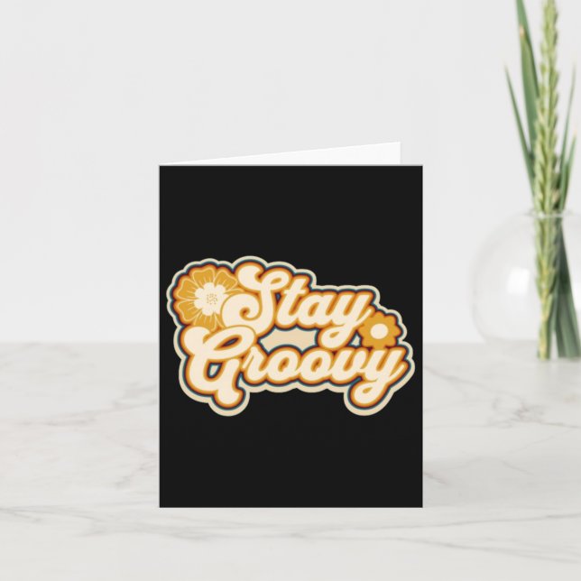 Stanna Groovy Sticker Kort (Framsida)
