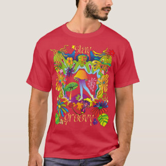 Stanna Groovy Vintage 70s Vibe Mushroom Fairy Hipp T Shirt