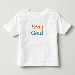 Stanna Guld - Multifärgadens inspirationstypografi T Shirt