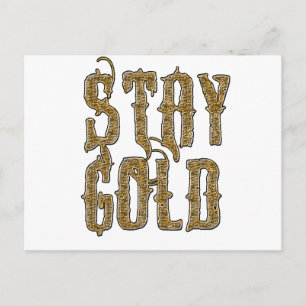 Stanna Guld Vykort