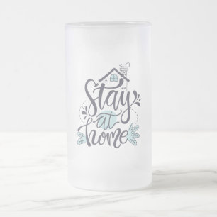 Stanna hemma frostat ölglas
