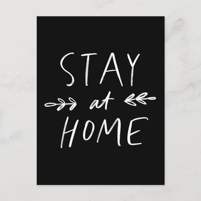 Stanna hemma | HAND PLOCKADE Vykort (Framsida)