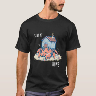Stanna hemma i Cute Hermit Crab T Shirt