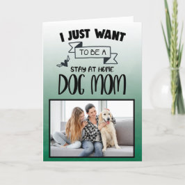 Stanna hemma i Mamma ...Personlig Mors dag Tack Kort