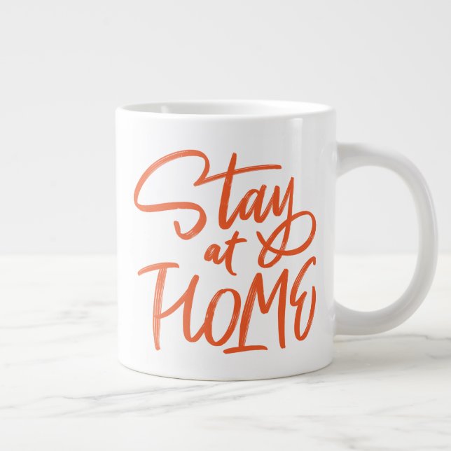 Stanna hemma jumbo mugg (Höger)
