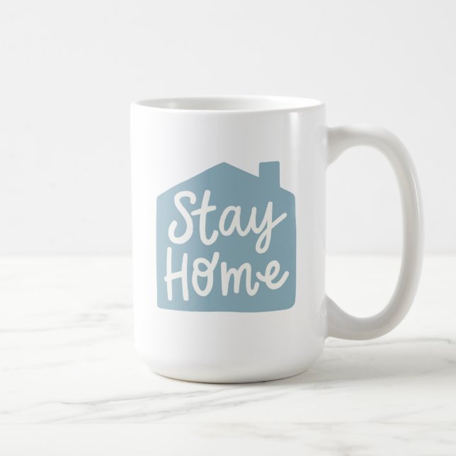 Stanna hemma kaffemugg (Höger)