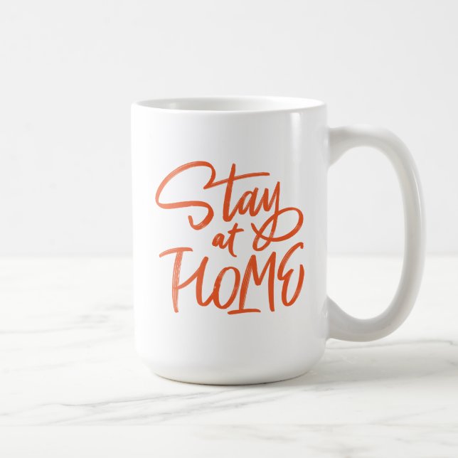 Stanna hemma kaffemugg (Höger)