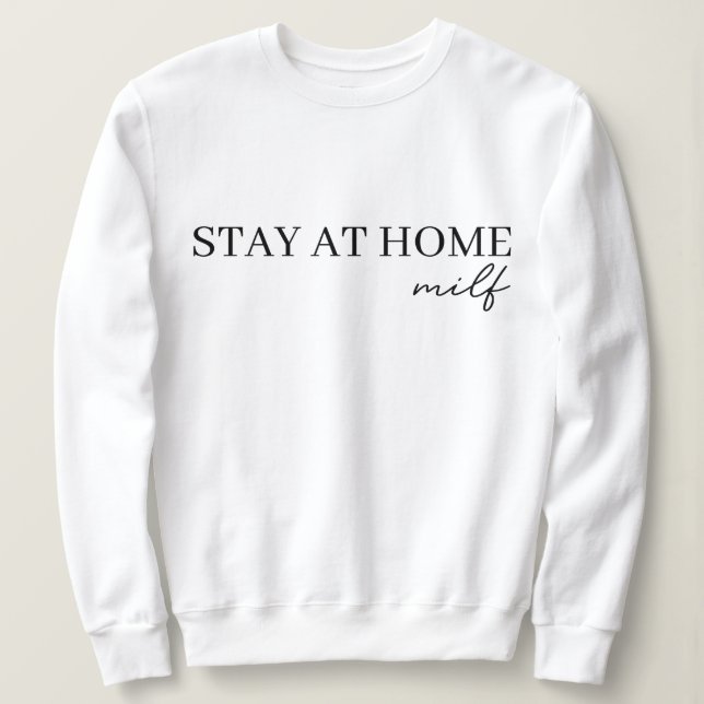 Stanna hemma Milf 2024 T Shirt (Design framsida)