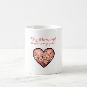 Stanna Hemma Och Krossa Varje Mål Mamma Design Kaffemugg