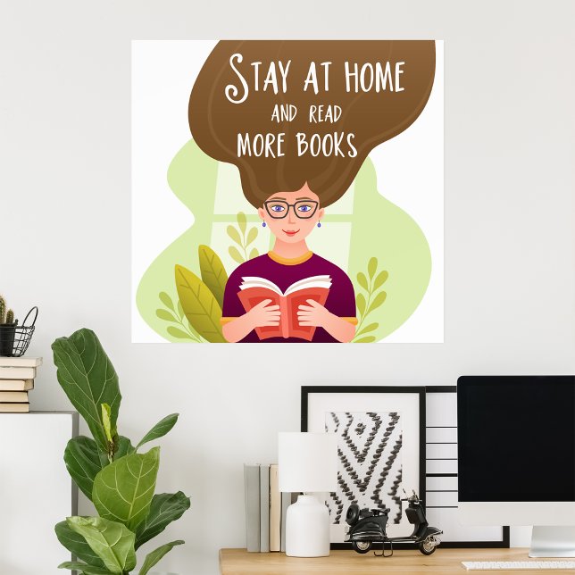 Stanna hemma och läs Bokar Poster (Skapare uppladdad)