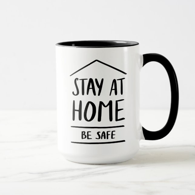 Stanna hemma och var Säkrare Mugg (Höger)