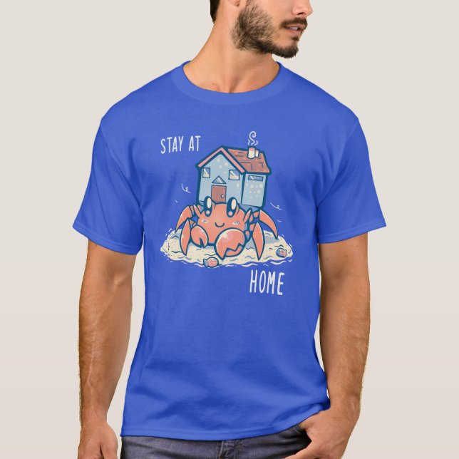 Stanna hemma på Hermit T Shirt (Framsida)