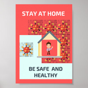 Stanna hemma poster
