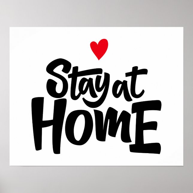 Stanna hemma poster (Framsidan)