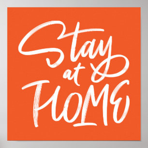 Stanna hemma poster